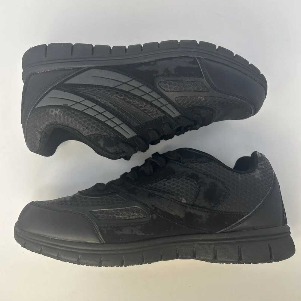 safeTstep Expo Runner 8 Slip Resistant Shoe Men's 9.5 Black,‎ Comfort Insole